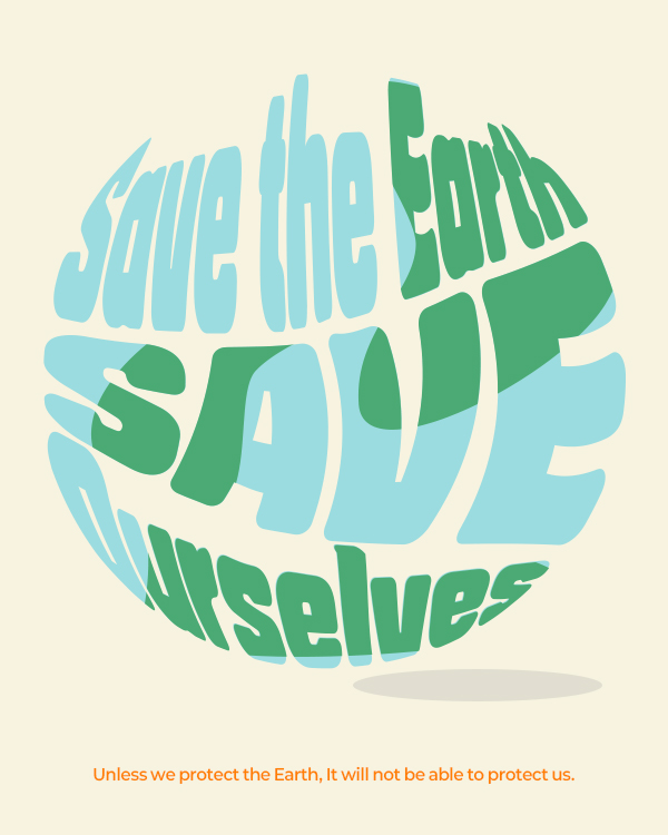 Save Earth - 지구 엔벨롭 포스터
